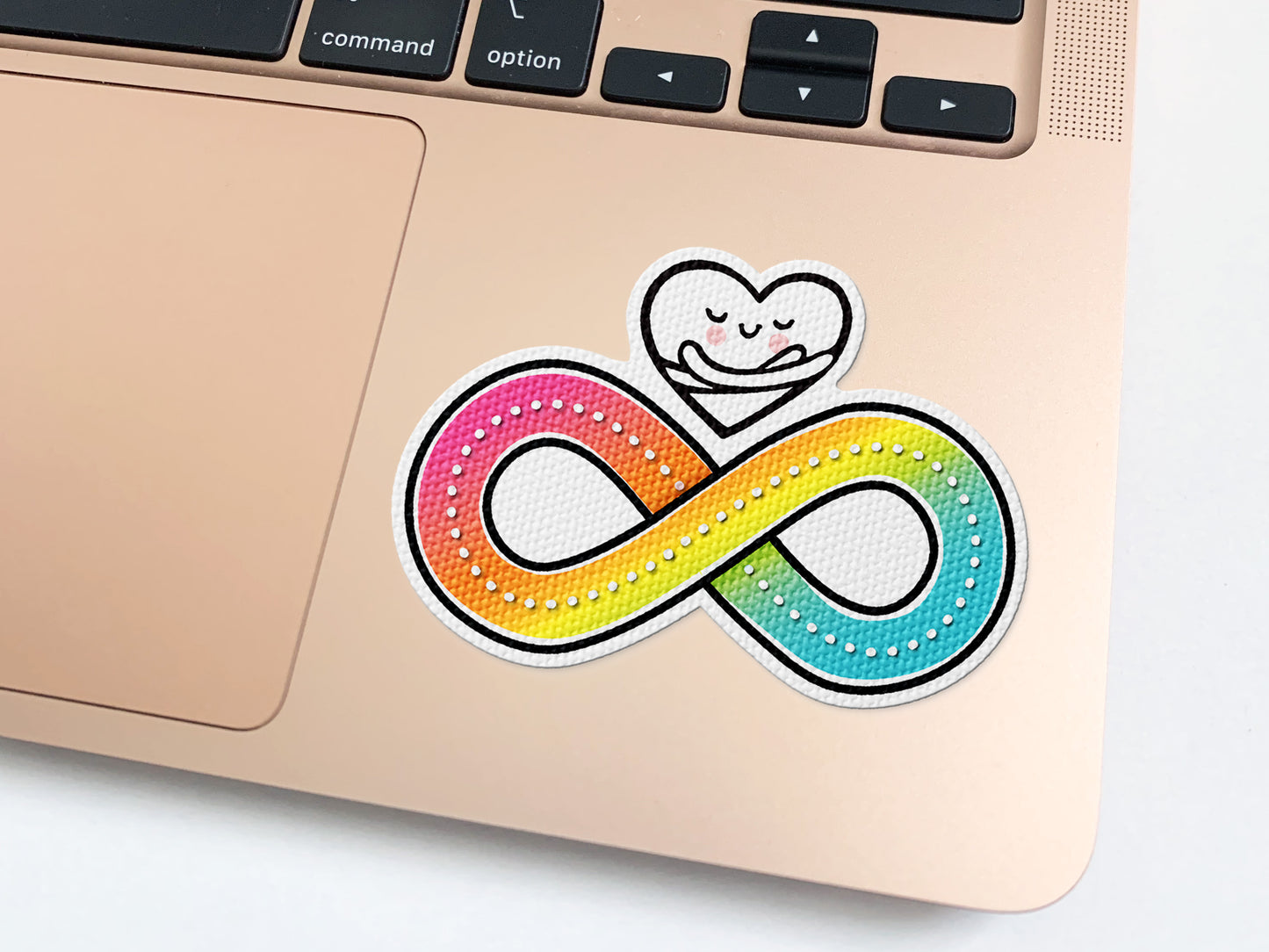 Textured Sticker: Infinite Hugs