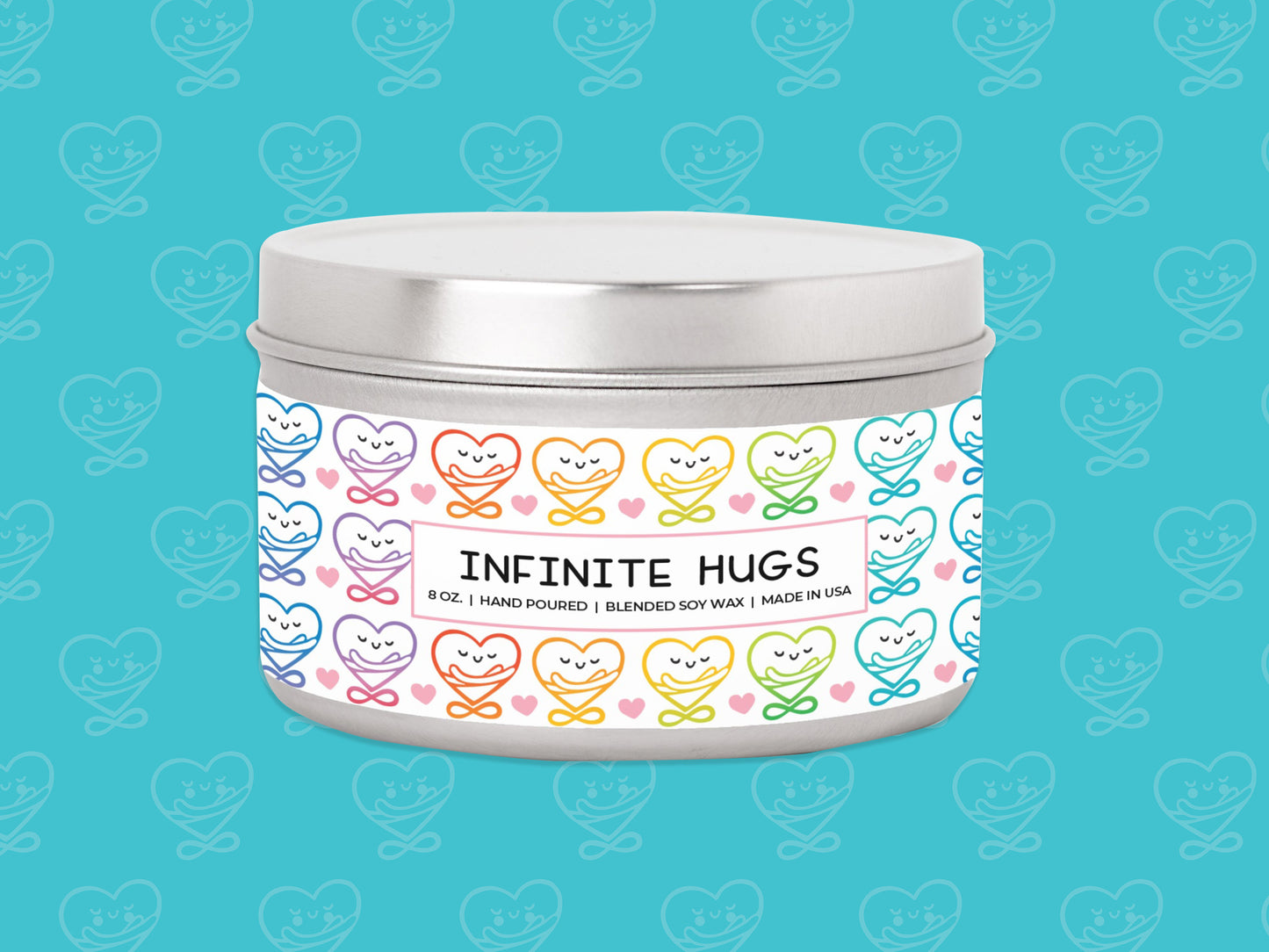Infinite Hugs Candle Tin 8oz
