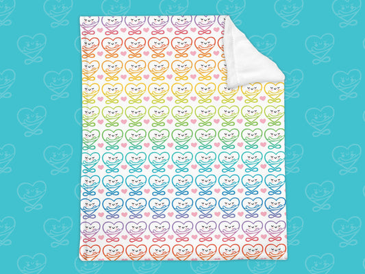 Infinite Hugs Rainbow Blanket - 50" x 60"