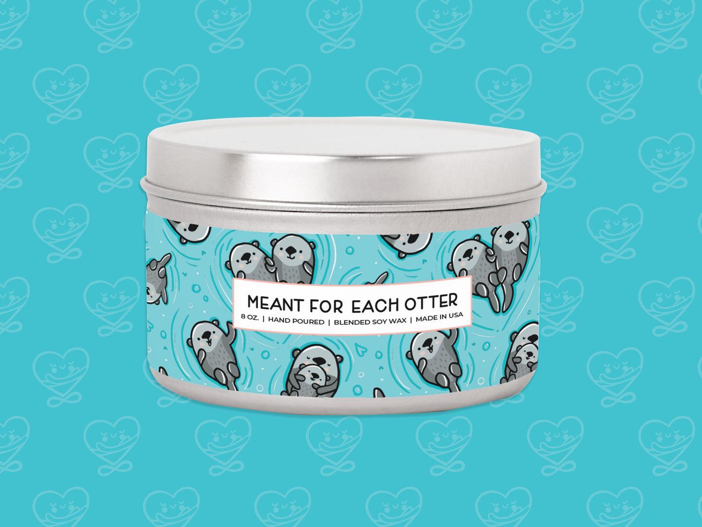 Otter Candle Tin 8oz