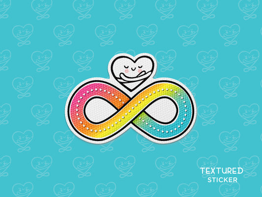 Textured Sticker: Infinite Hugs