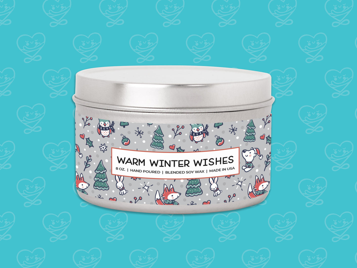 Forest Holiday Candle Tin 8oz