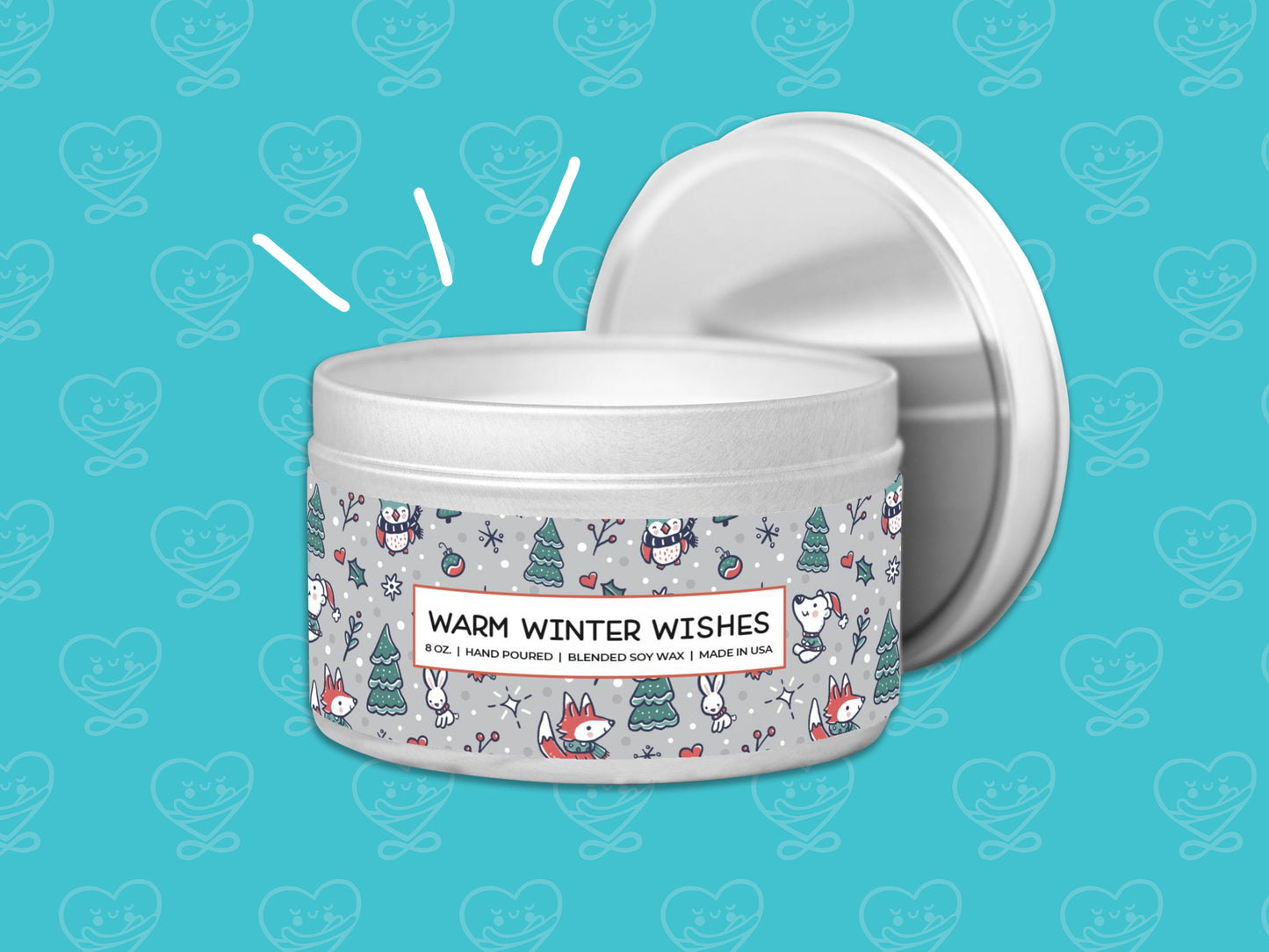 Forest Holiday Candle Tin 8oz