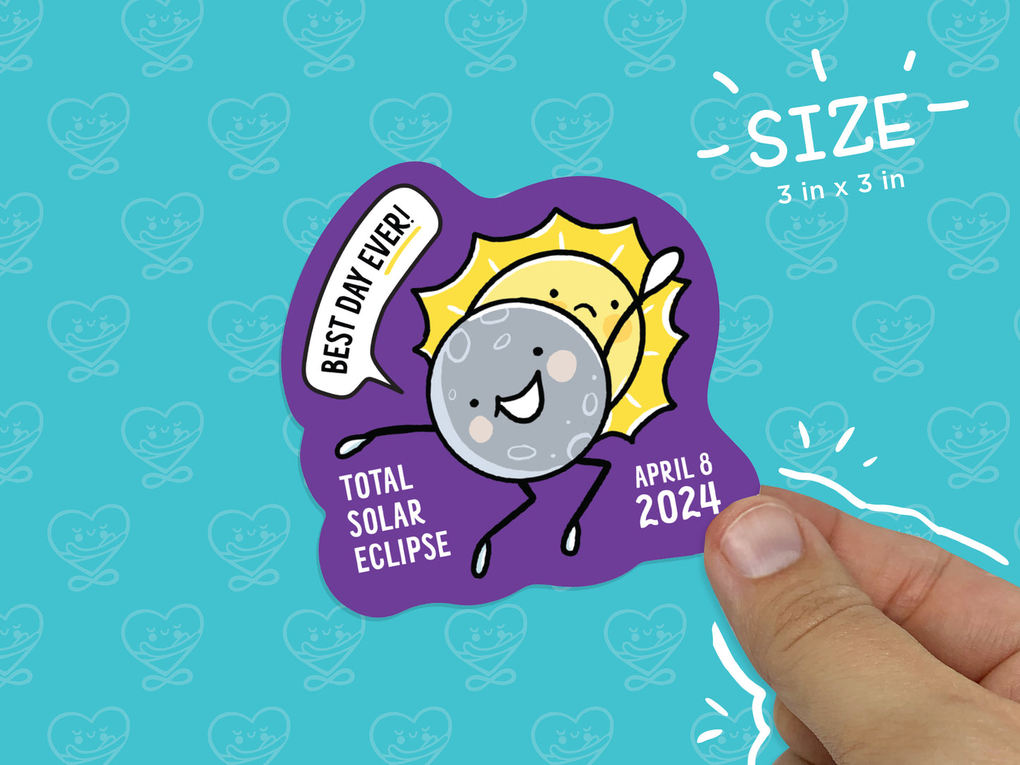 Best Day Ever Eclipse Vinyl sticker