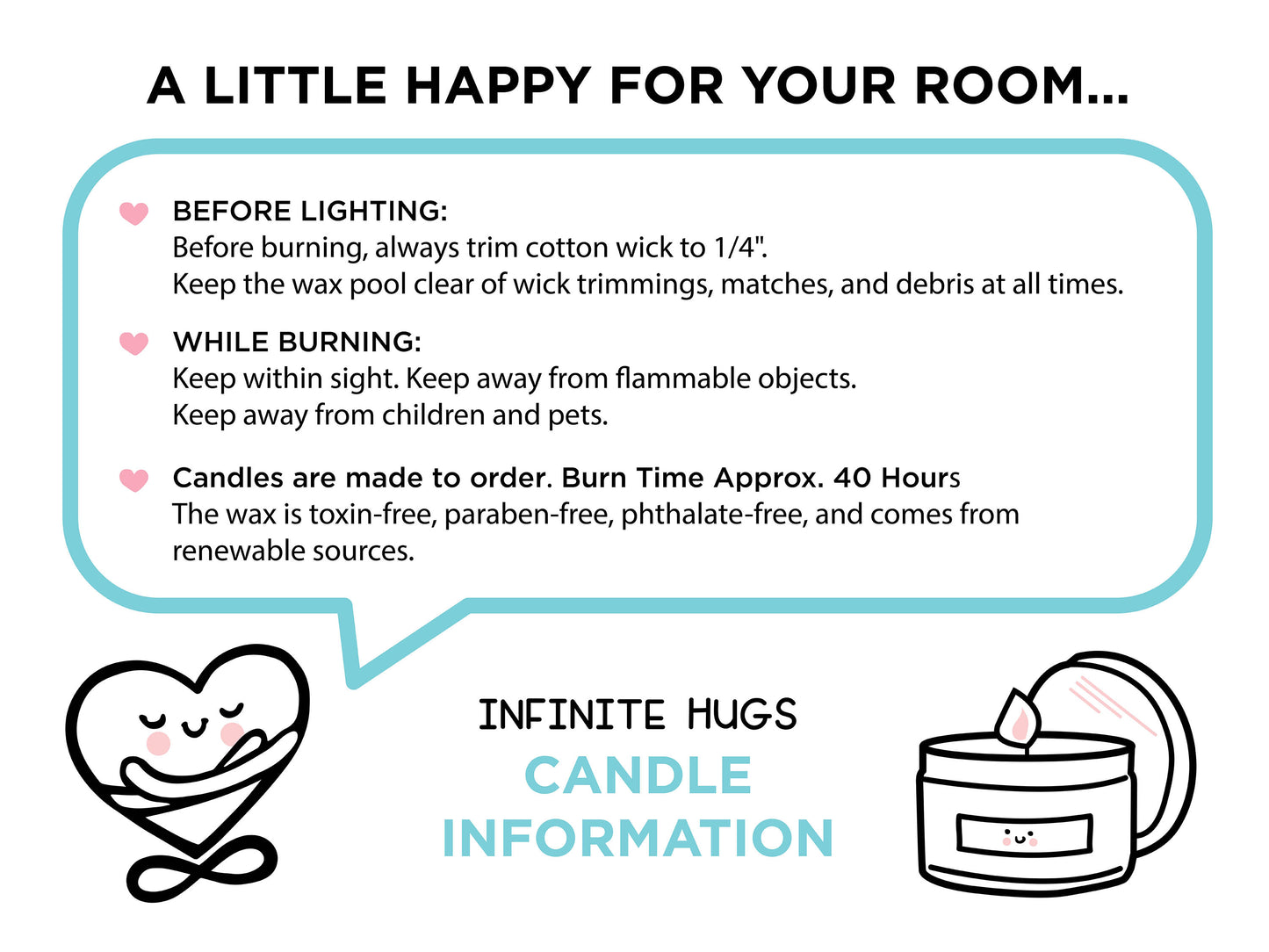 Infinite Hugs Candle Tin 8oz