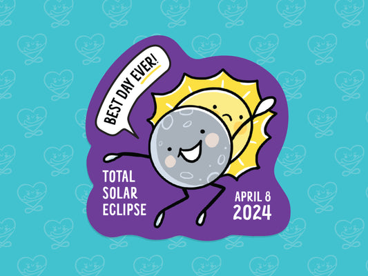 Best Day Ever Eclipse Vinyl sticker