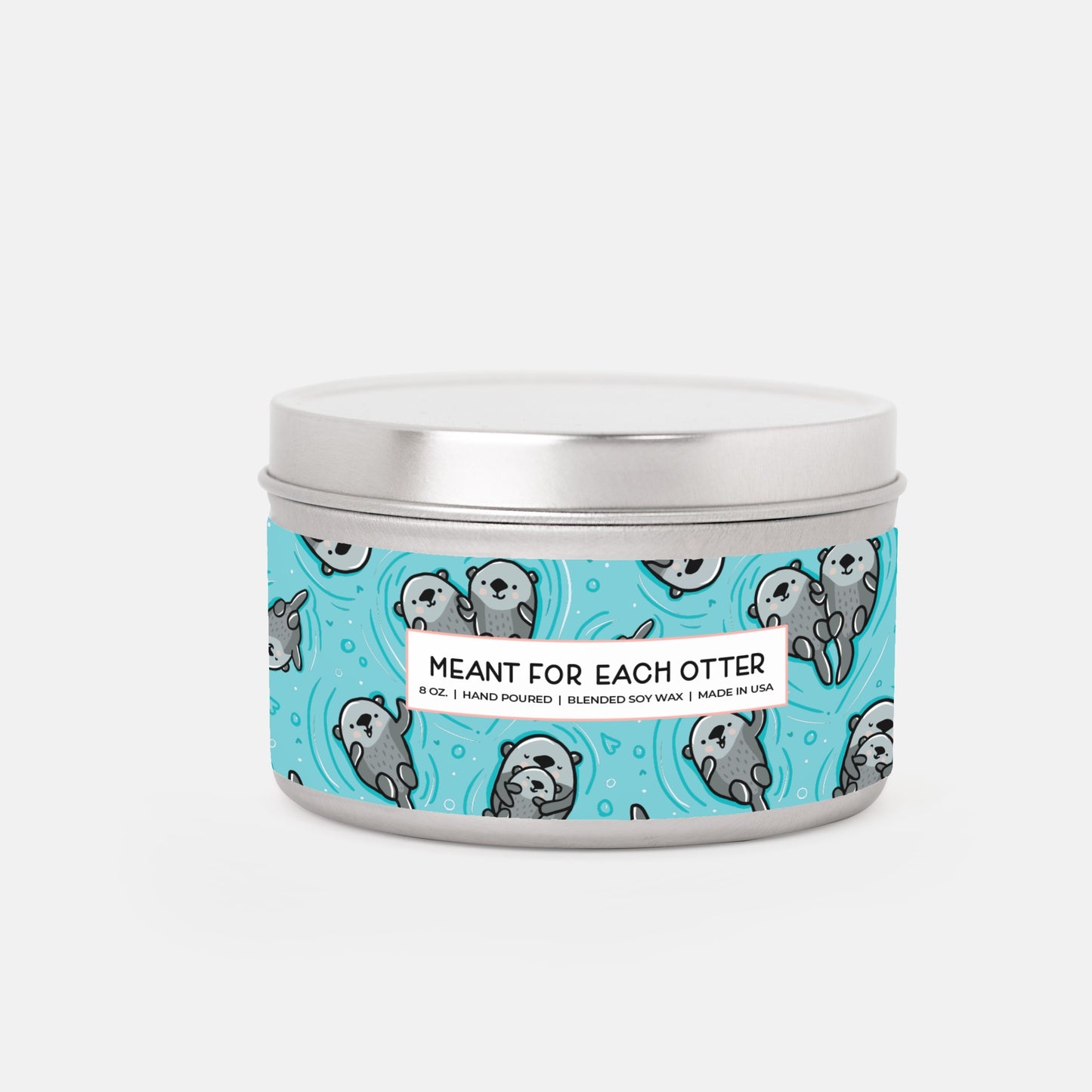 Otter Candle Tin 8oz