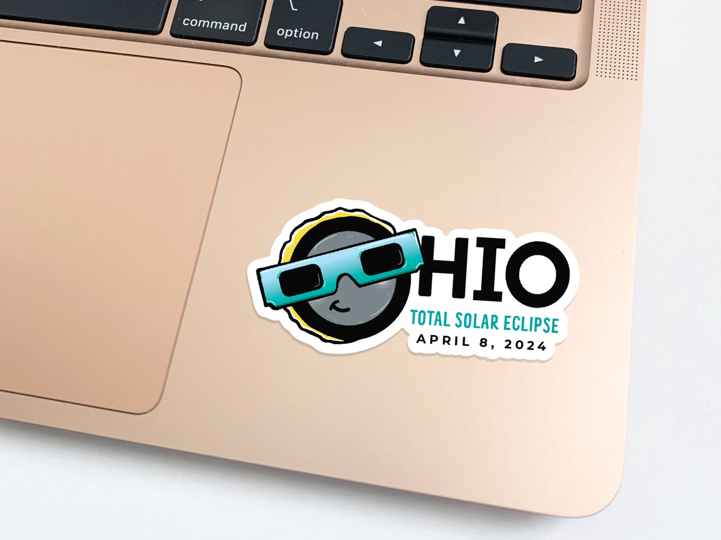 Ohio Total Solar Eclipse Vinyl Sticker