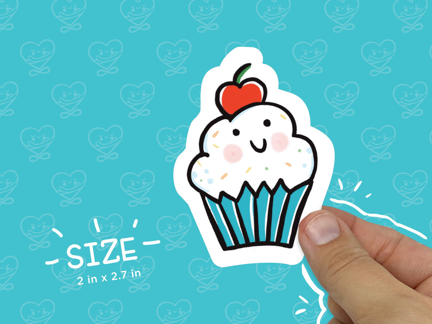 Cupcake Vinyl Sticker