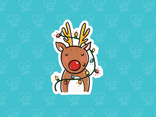 Reindeer Vinyl Sticker