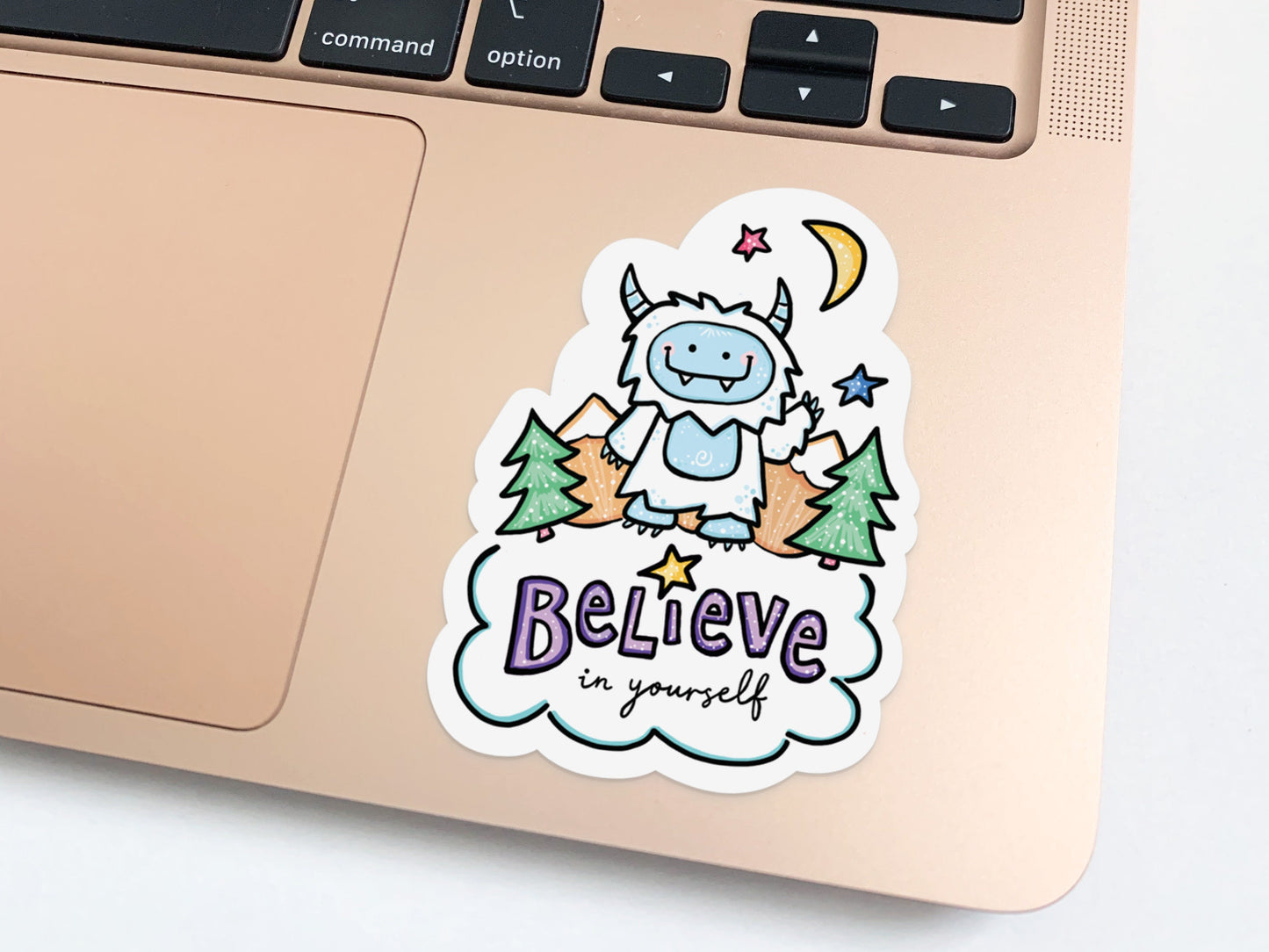 Yeti Believe in Yourself Vinyl Sticker