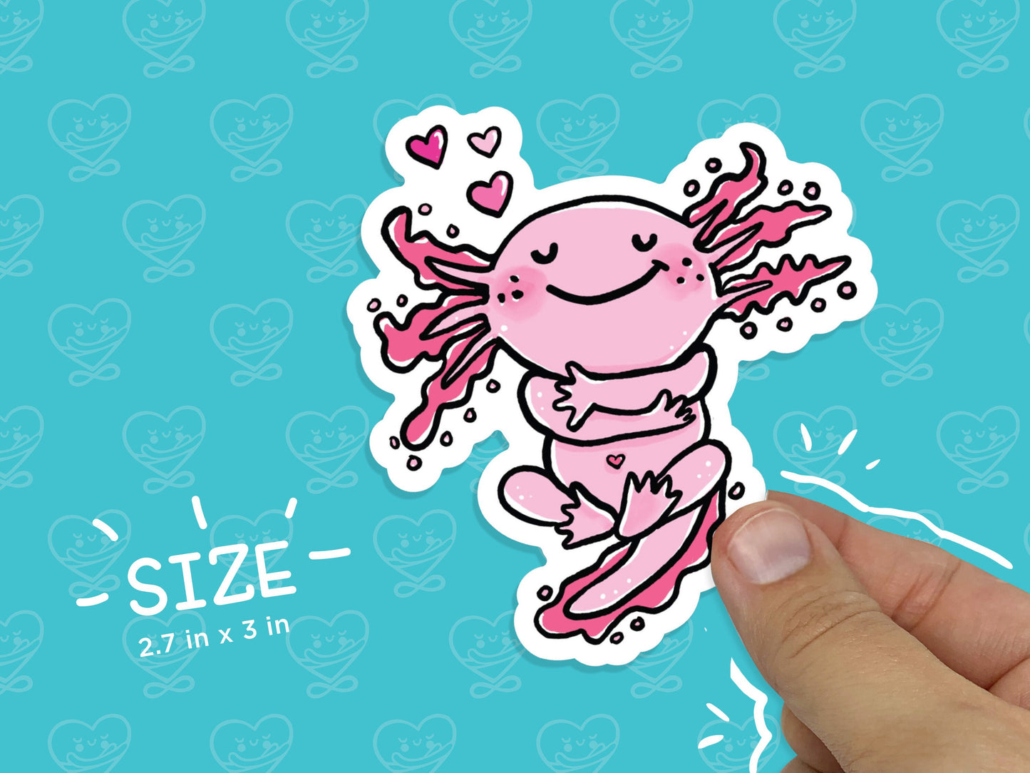 Axolotl Vinyl Sticker