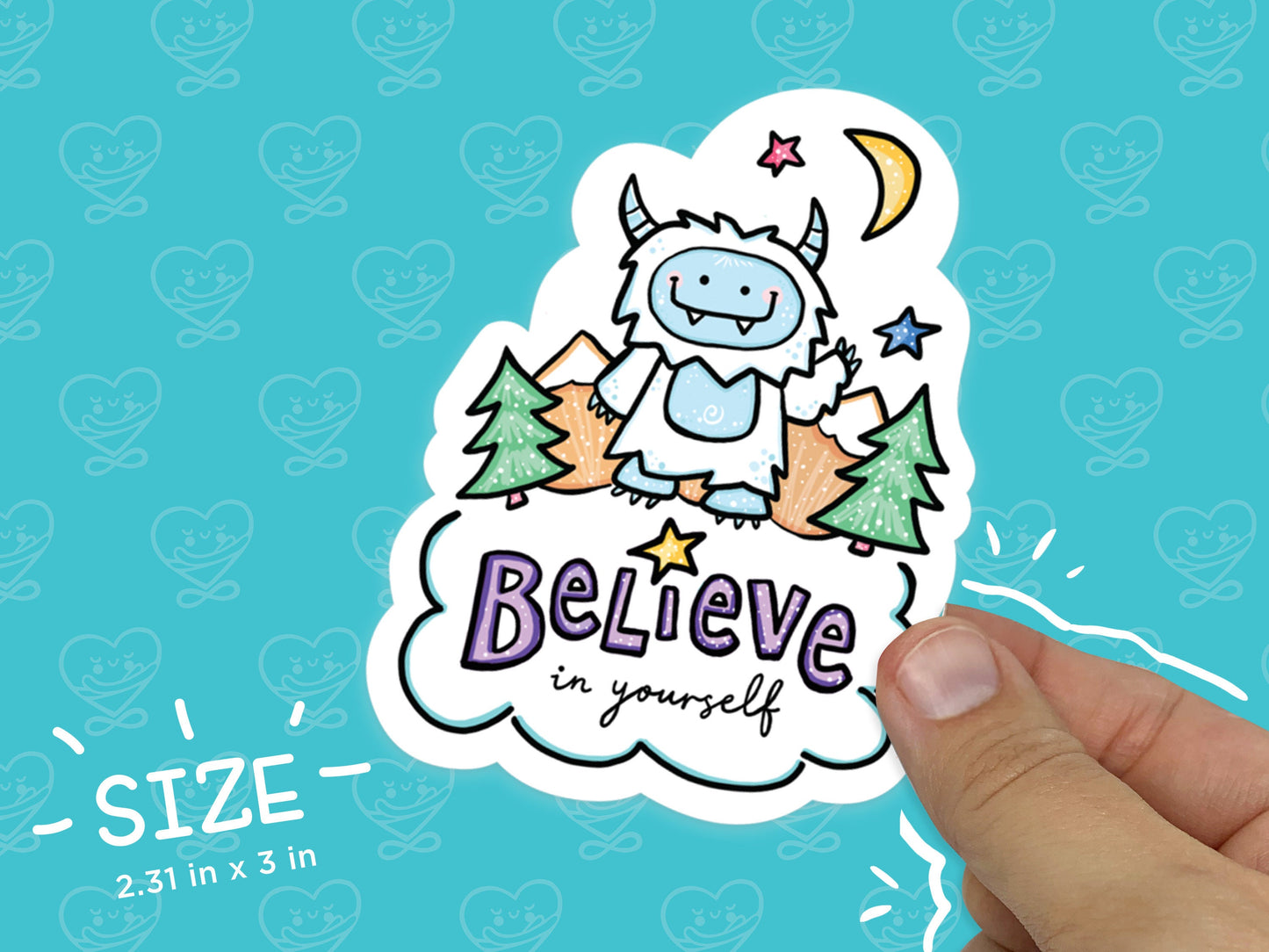 Yeti Believe in Yourself Vinyl Sticker