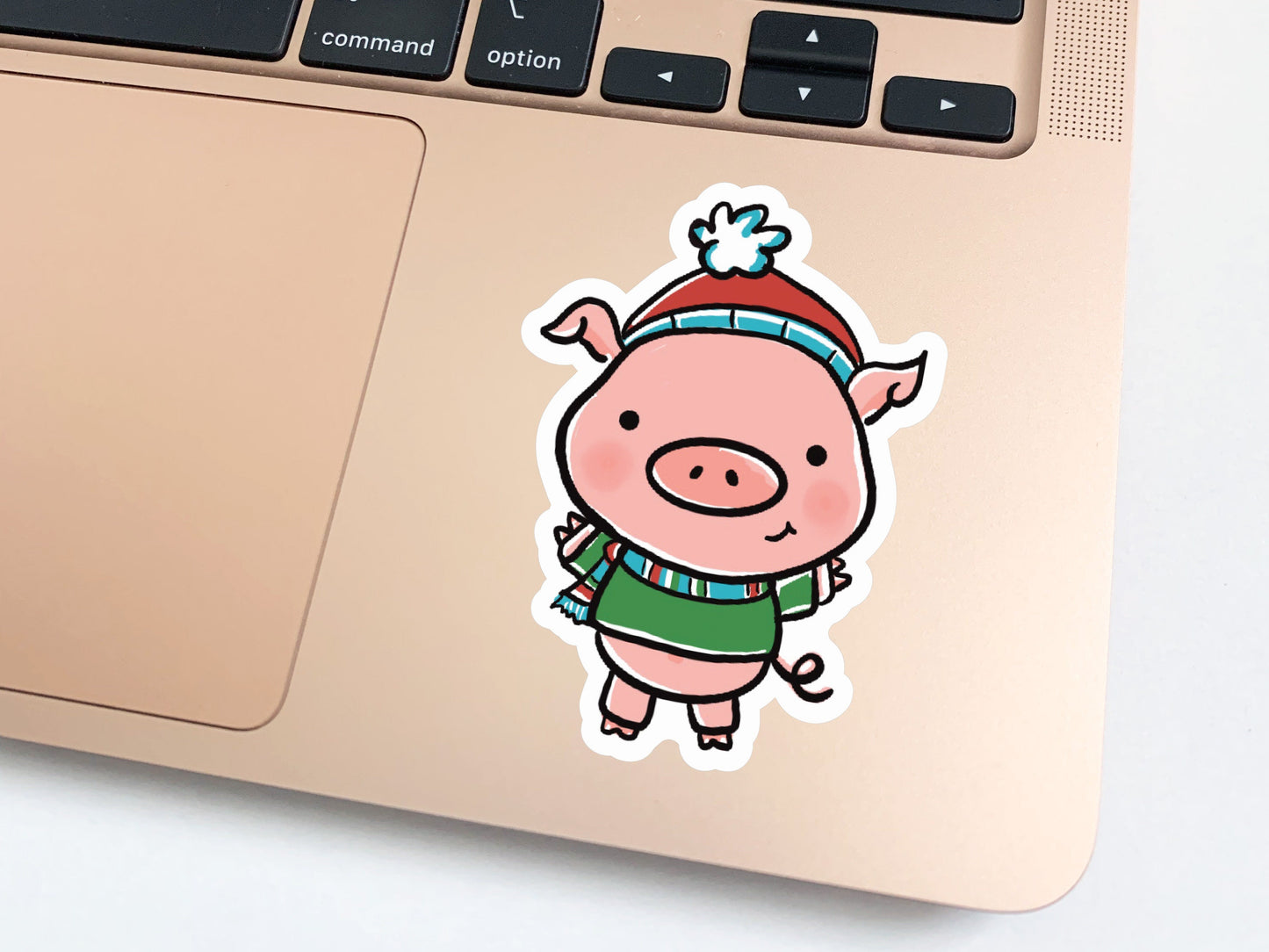 Pig Christmas Sticker