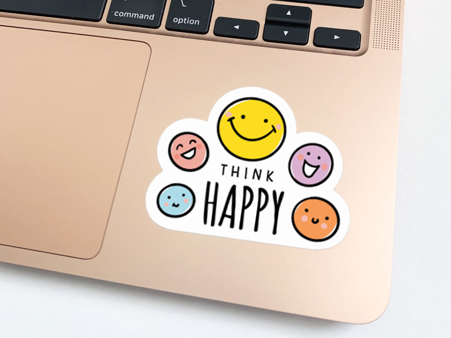 Think Happy Vinyl Sticker