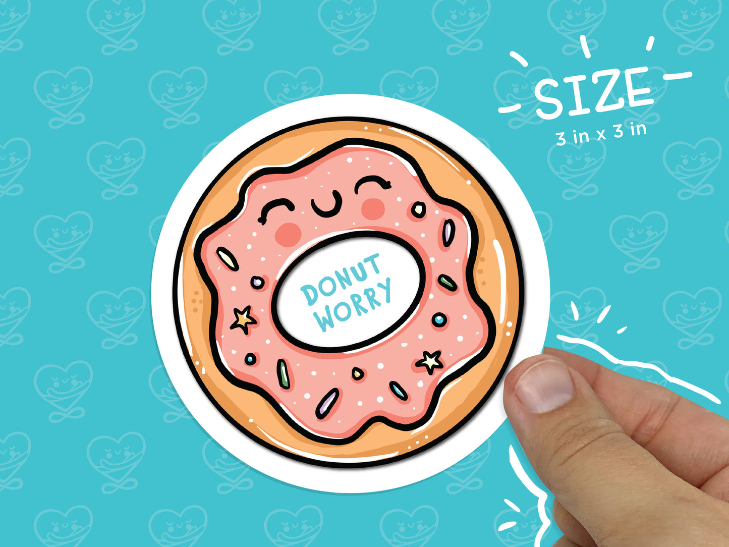 Donut Worry Vinyl Sticker